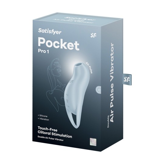 VIBRATEUR POCKET PRO 1 - BLEU SATISFYER