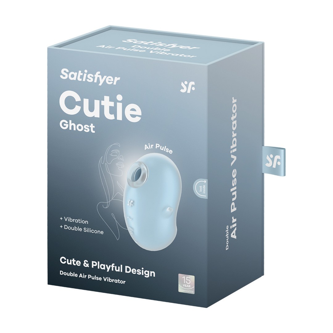 VIBRATEUR CUTIE GHOST - AIR PULSE VIBRATOR - BLEU SATISFYER