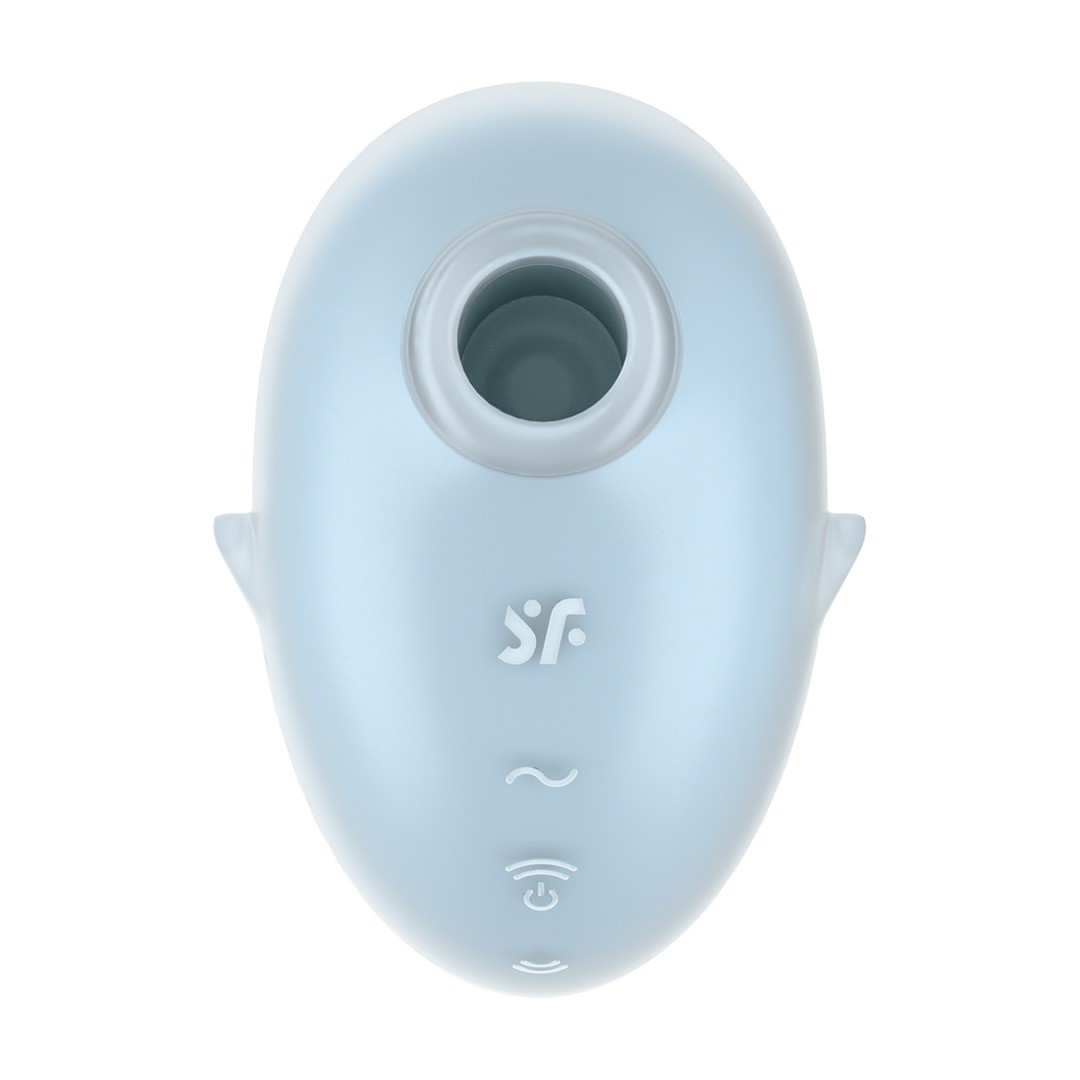 CUTIE GHOST - AIR PULSE VIBRATOR - BLUE