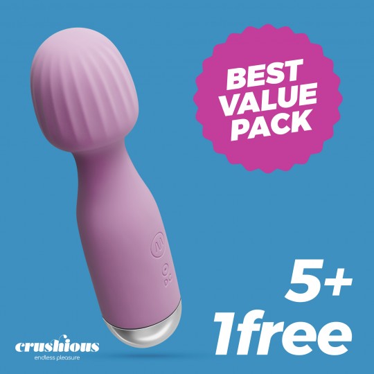 PACK 5 + 1 FREE CRUSHIOUS WANDERLUST MINI WAND LILAC