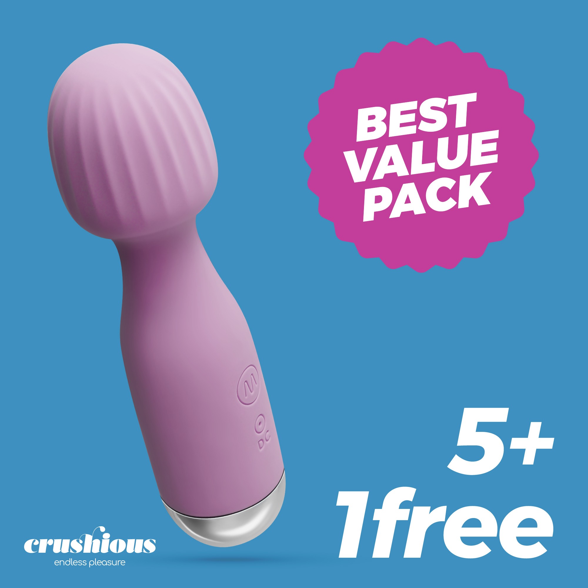 PACK 5 + 1 FREE CRUSHIOUS WANDERLUST MINI WAND LILAC