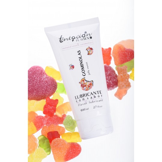 GUMMY FLAVOURED LUBRICANT 80ML TENTACIÓN PLAY SEX