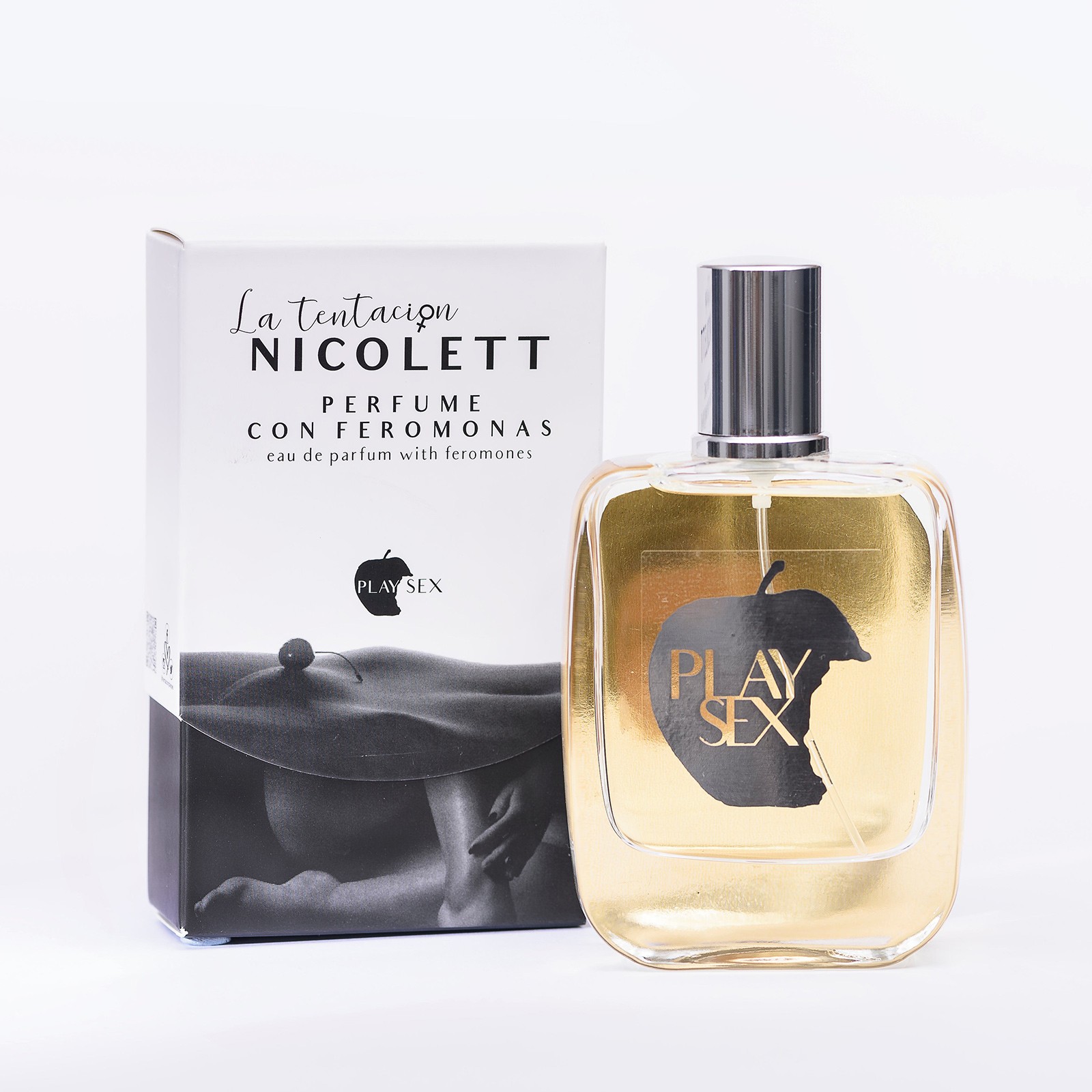 PERFUME DE FEROMONAS NICOLETT PARA ELLA 50ML TENTACIÓN PLAY SEX