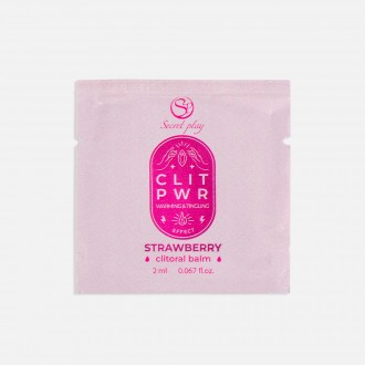 BUSTINA CLIT PWR - BALSAMO CLITORIDEO ALLA FRAGOLA 2ML SECRET PLAY