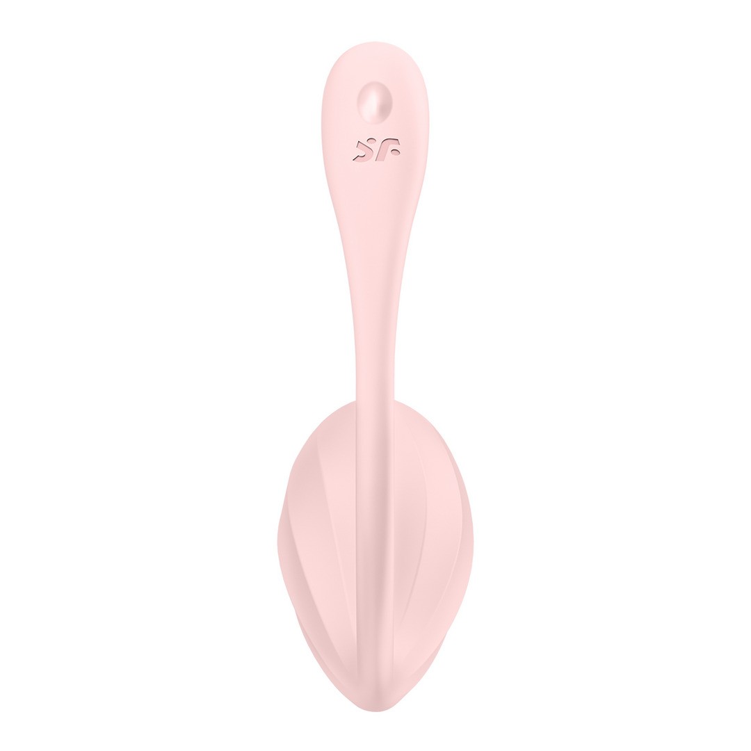 ŒUF VIBRANT AVEC APPLICATION RIBBED PETAL CONNECT APP ROSA SATISFYER