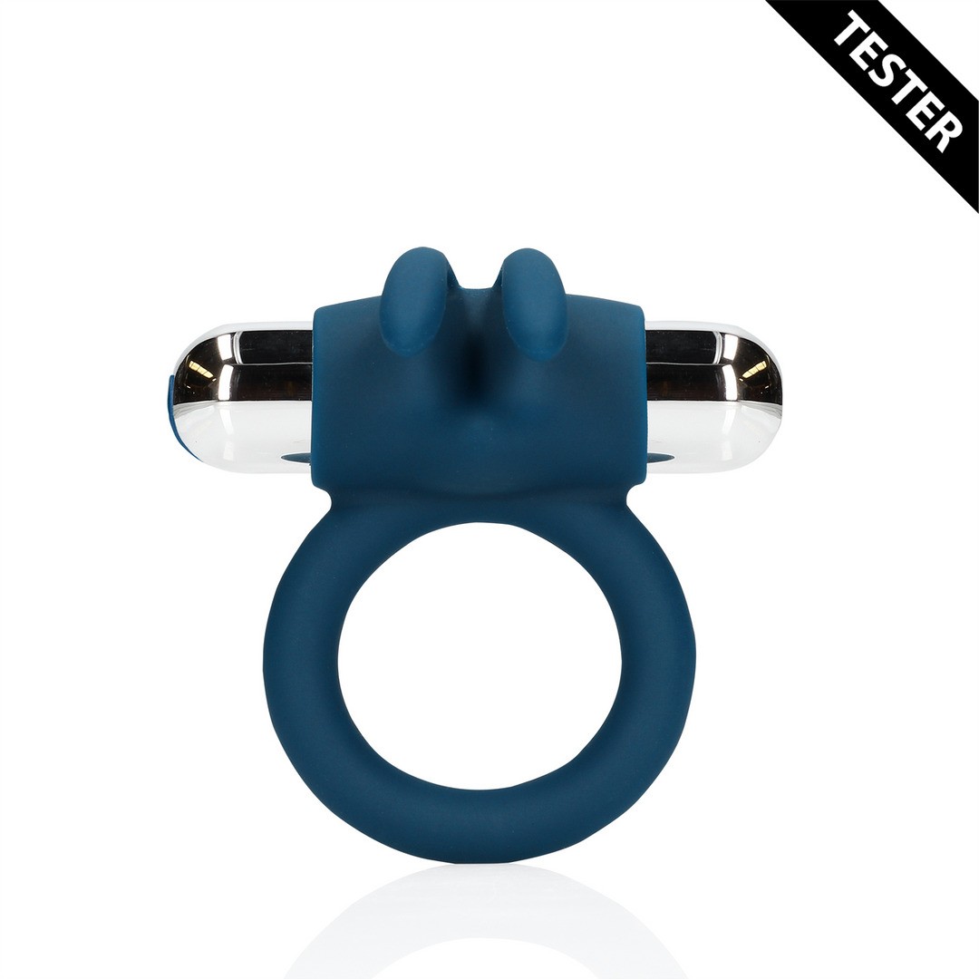 VIBRATING RABBIT COCK RING - BALTIC BLUE - TESTER