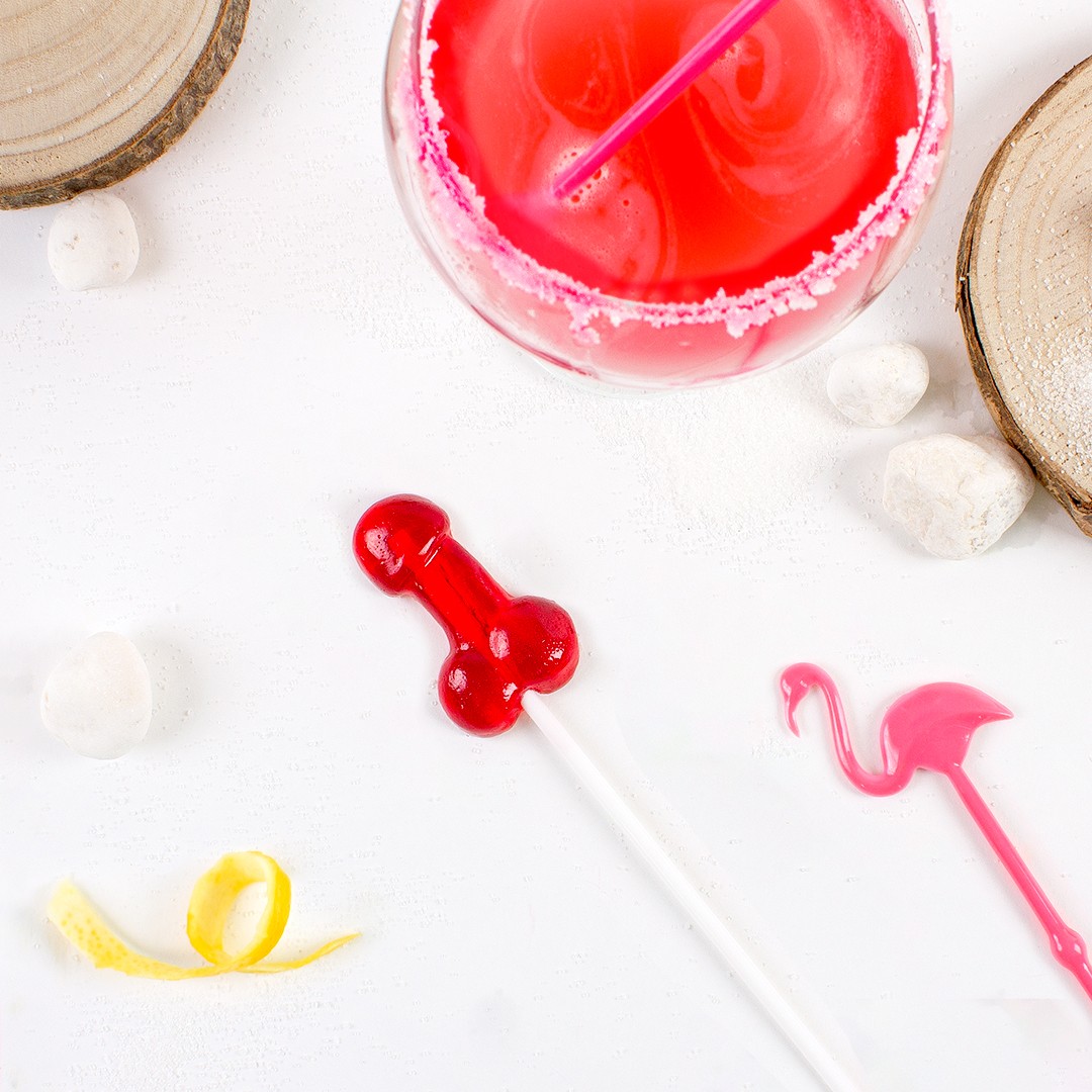 SECRET PLAY DAIQUIRI FLAVOURED PENIS LOLLIPOP WITH ALCOHOL