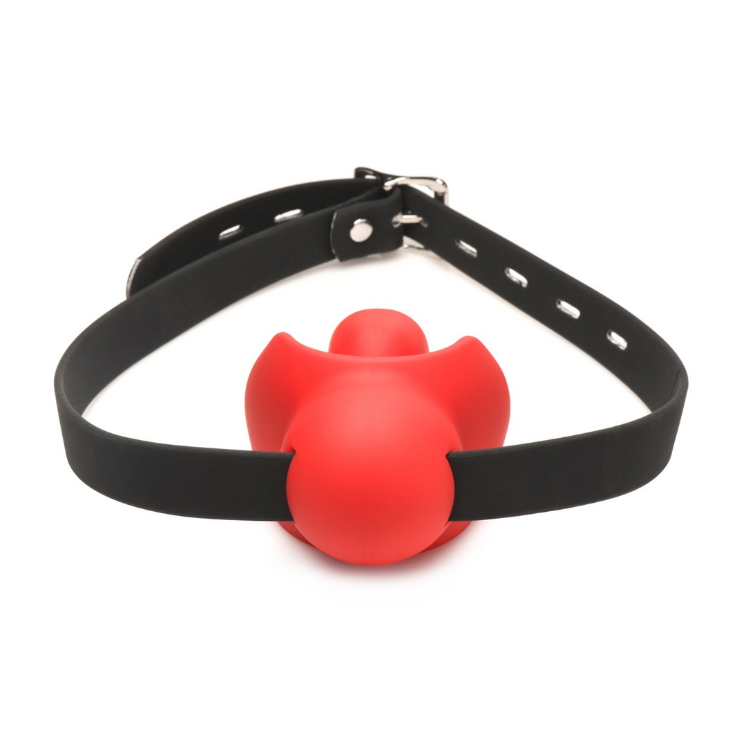 GAG ORDER - EXTREME SILICONE BALL GAG - RED