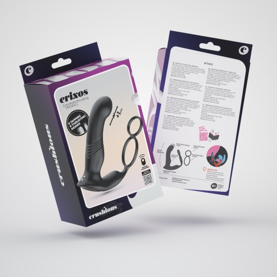 PACK 5 + 1 GRATUIT VIBRATEUR DE PROSTATE AVEC TÉLÉCOMMANDE ERIXOS CRUSHIOUS