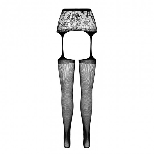 PASSION EROTIC LINE STOCKINGS S028 BLACK