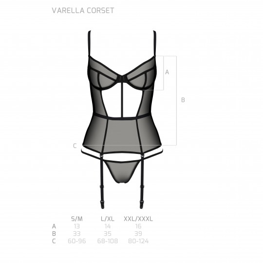 VARELLA CORSET BLACK  - ECO PASSION