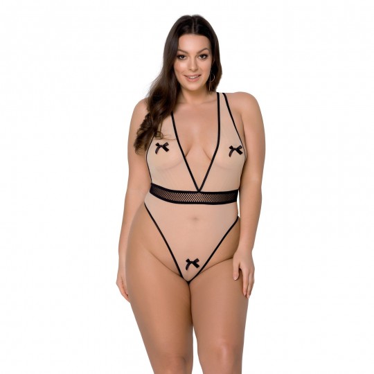 BODY VIENA BEIGE TALLA QUEEN PASSION