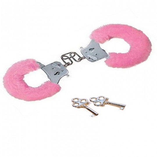 FURRY FUN CUFFS PINK PLUSH