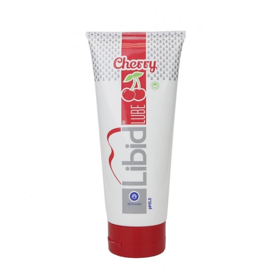 LUBRICANTE A BASE DE AGUA CON AROMA DE CEREZA LIBID LUBE 200ML