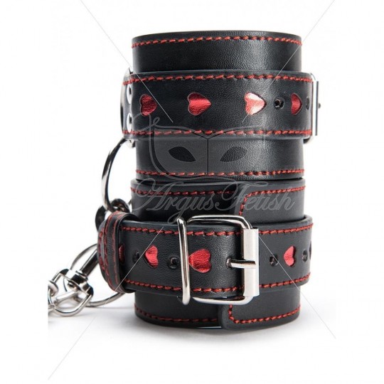 ARGUS FETISH HEART ANKLE CUFFS