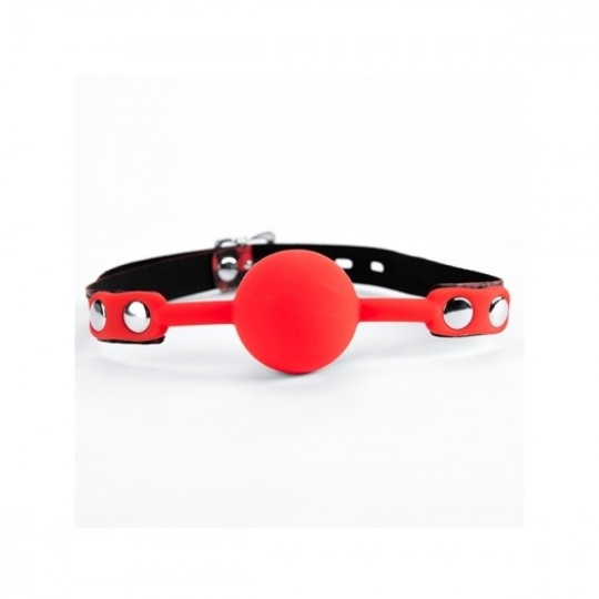 ARGUS TOYS ARGUS FETISH RED LEOPARD BALL GAG