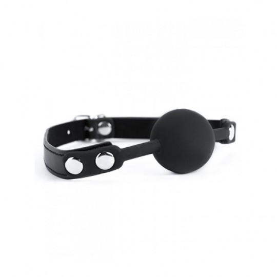 ARGUS FETISH BLACK SILICONE BALL GAG