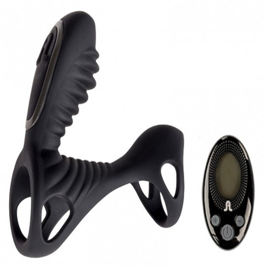 FUNDA VIBRATORIA CON ANILLO VIBRATORIO Y MANDO A DISTANCIA GLADIATOR F ADRIEN LASTIC