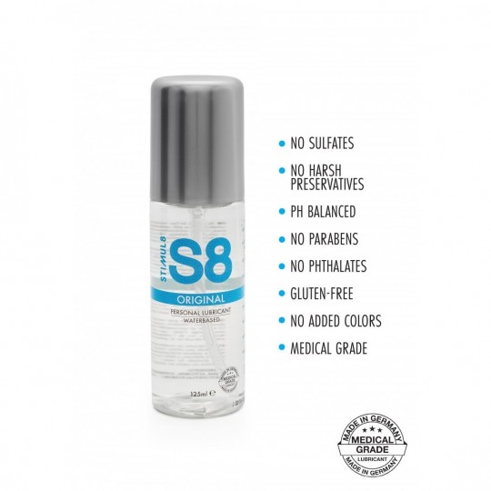 S8 WATERBASE LUBE 125ML