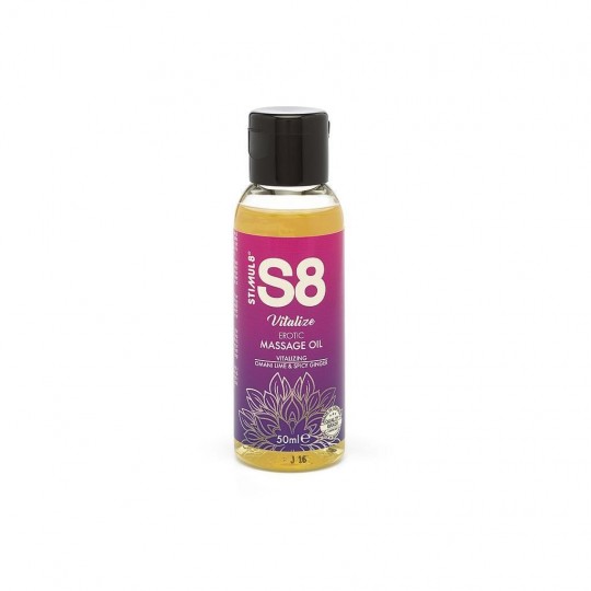 ACEITE DE MASAJE S8 VITALIZE EROTIC MASSAGE STIMUL8 50 ML