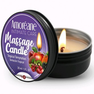 VELA DE MASSAGEM TROPICAL TEMPTATION AMORÉANE INTIMATE CARE 30GR