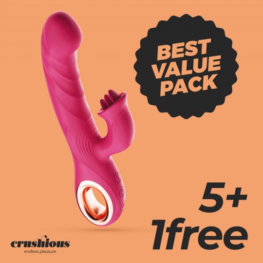 5 + 1 GRATUIT VIBRATEUR LAPIN AVEC TORSION MIRENCA CRUSHIOUS