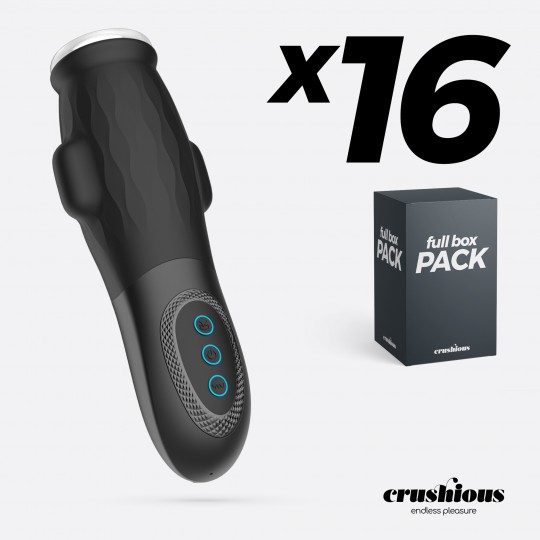 PACK DE 16 MASTURBADOR CON FUNDA EXTRAÍBLE, SUCCIÓN Y LUBRICANTE GRATUITO GARGANTUA CRUSHIOUS