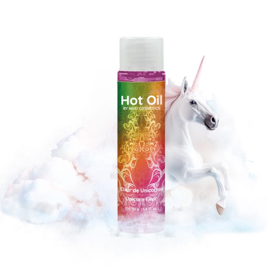 HUILE DE MASSAGE ELIXIR D&#039;UNICORN HOT OIL NUEI 100ML