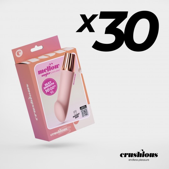 PACK DE 30 MINI VIBRATEUR MELLOW ANGLER ROSE CRUSHIOUS