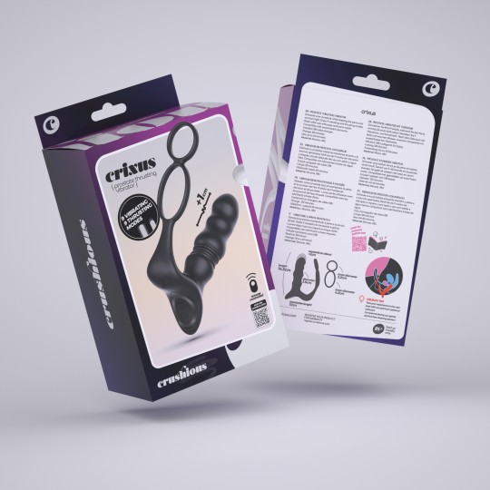 PACK 5 + 1 GRATUIT VIBRATEUR DE PROSTATE AVEC TÉLÉCOMMANDE CRIXUS CRUSHIOUS