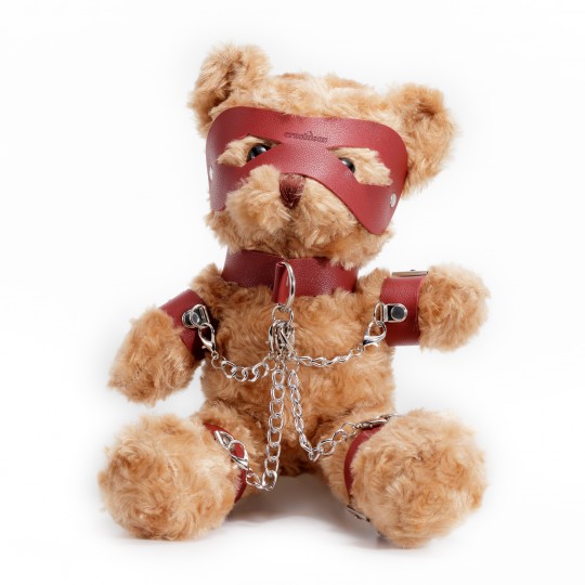 OSO TEDDY BONDAGE CRUSHITO ROJO 31CM CRUSHIOUS