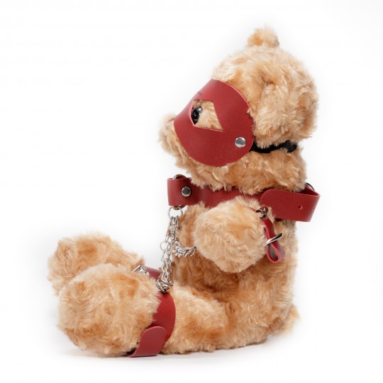 CRUSHIOUS CRUSHITO BONDAGE TEDDY BEAR RED 31CM