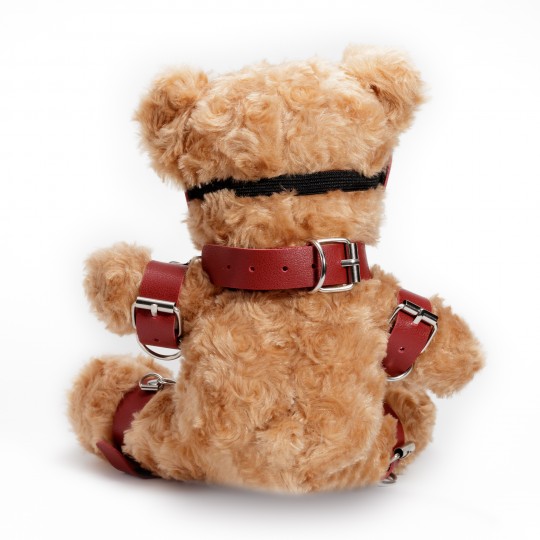 URSO DE PELÚCIA BONDAGE CRUSHITO VERMELHO 31CM CRUSHIOUS