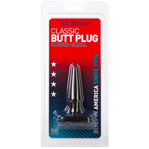 DOC JOHNSON CLASSIC BUTT PLUG BLACK SMALL