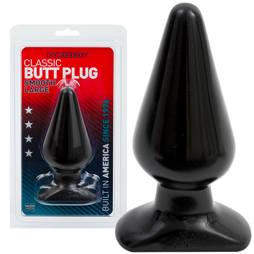 PLUG ANAL DOC JOHNSON CLASSIC BUTT PLUG NEGRO LARGE