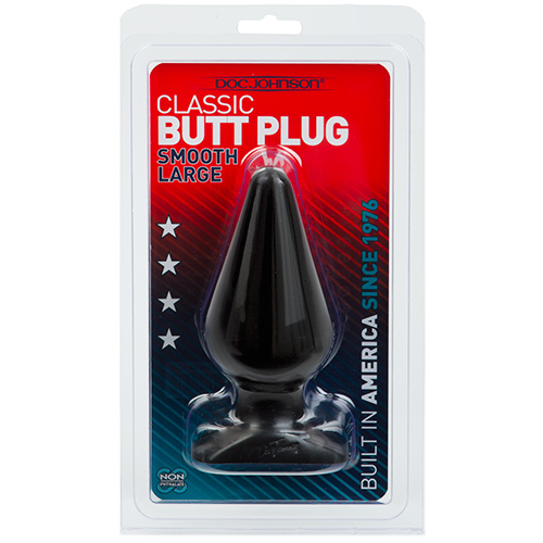 PLUG ANAL DOC JOHNSON CLASSIC BUTT PLUG NEGRO LARGE