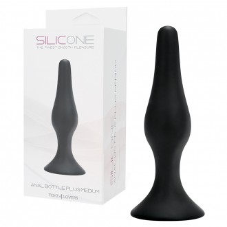 ANAL BOTTLE PLUG BLACK MEDIUM