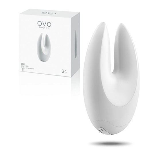 OVO S4 RECHARGEABLE STIMULATOR WHITE