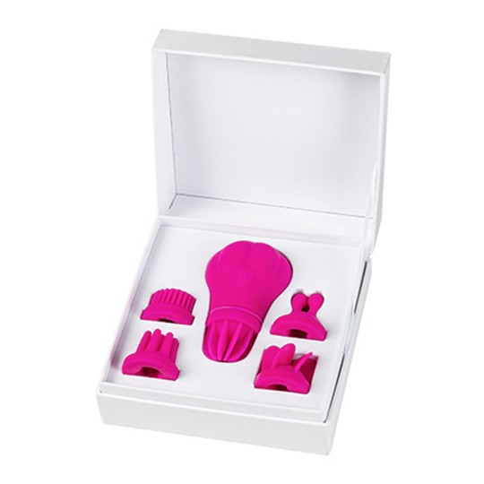 CARESS RECHARGEABLE CLITORIAL STIMULATOR ADRIEN LASTIC PINK