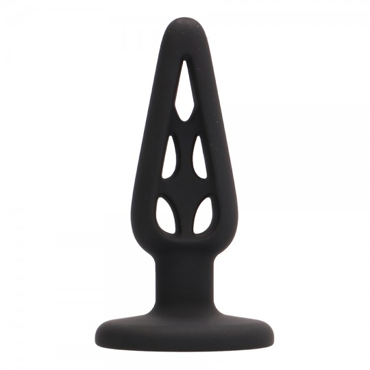 PLUG ANAL EN SILICONA PLUG &amp; PLAY 4” NEGRO