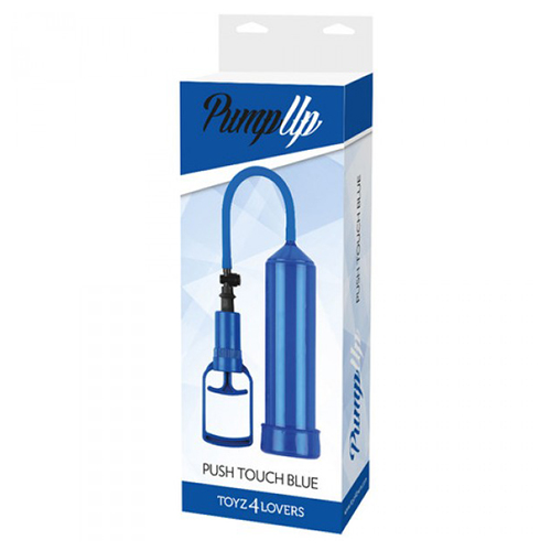 POMPA DEL PENE PUSH TOUCH BLU