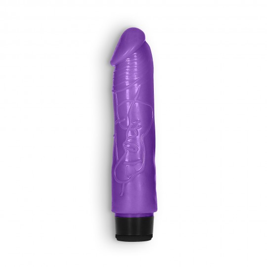 GC 8&quot; THICK REALISTIC DILDO VIBE PURPLE