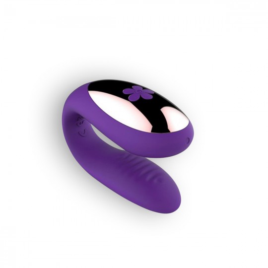 VIBRATORE RICARICABILE CON COMANDO PER COPPIA VIOLA TOYZ4LOVERS