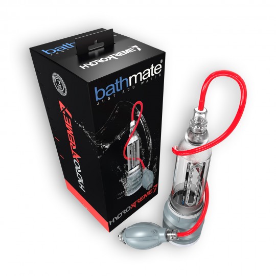 BOMBA CON ACCESORIOS BATHMATE HYDRO XTREME 7 TRANSPARENTE