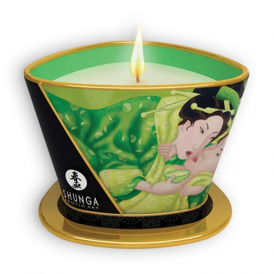 SHUNGA ZENITUDE MASSAGE CANDLE EXOTIC GREEN TEA 170ML