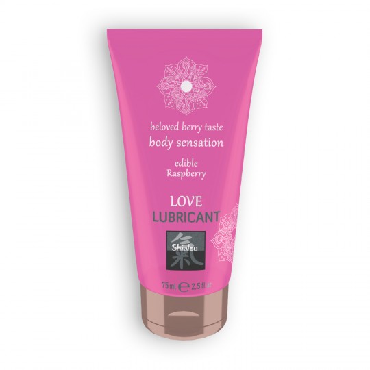 SHIATSU EDIBLE LOVE BERRY TASTE LUBRICANT WITH RASPBERRY FLAVOUR 75ML