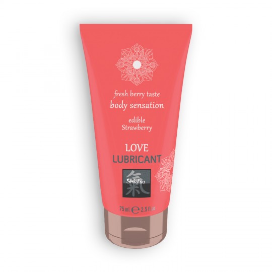 LUBRICANTE BESABLE LOVE LUBRICANT CON SABOR A FRESA SHIATSU 75ML