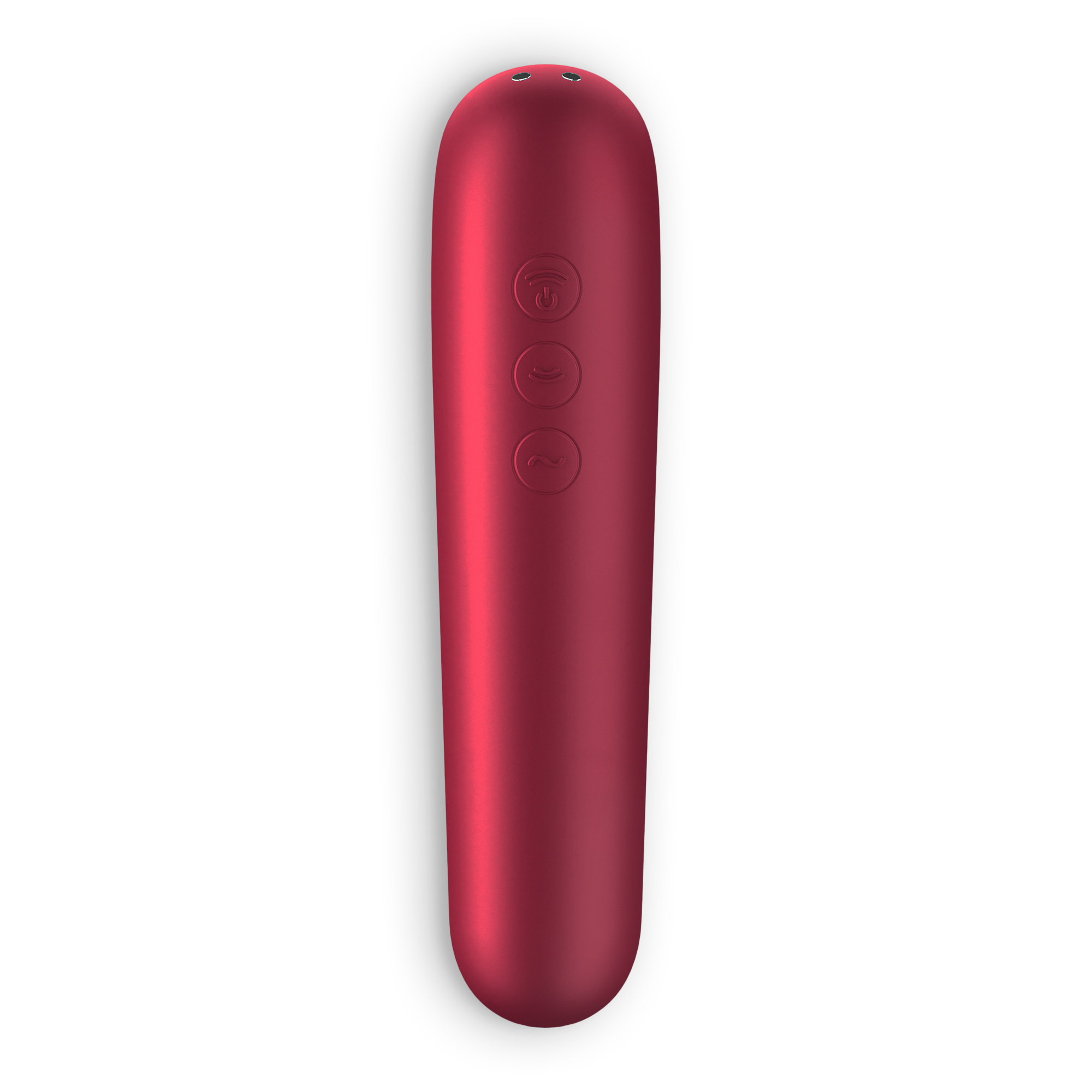 ESTIMULADOR DUAL LOVE COM APP SATISFYER VERMELHO