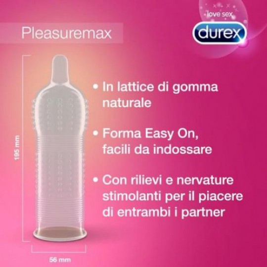 PRESERVATIVI DUREX PLEASUREMAX 6 UNITÀ