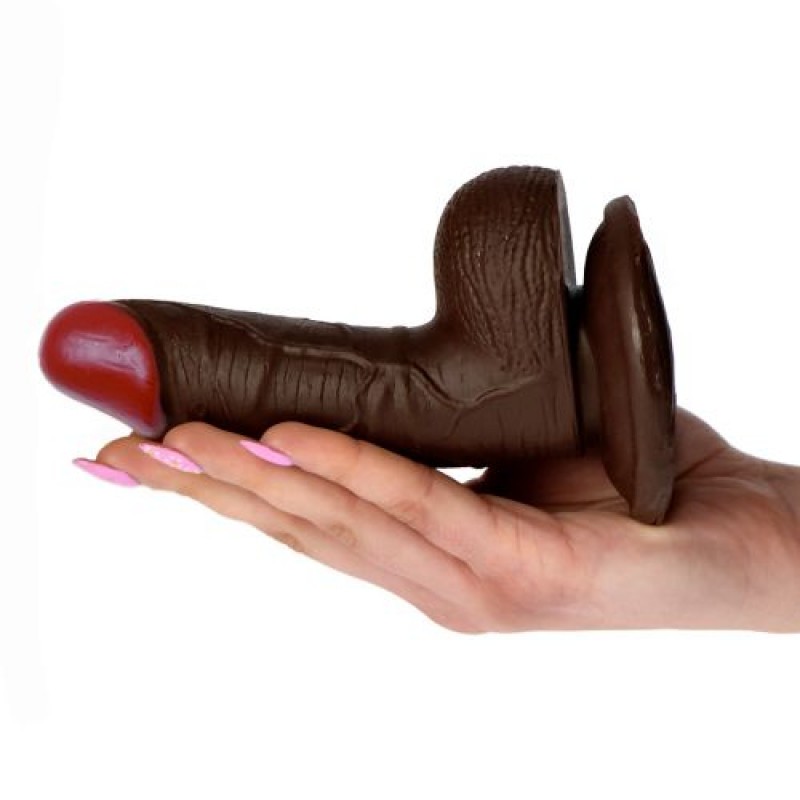 DILDO REALÍSTICO REAL RAPTURE WATER SENSATIONS 5&#039;&#039; NEGRO